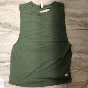 Army green muscle shirt